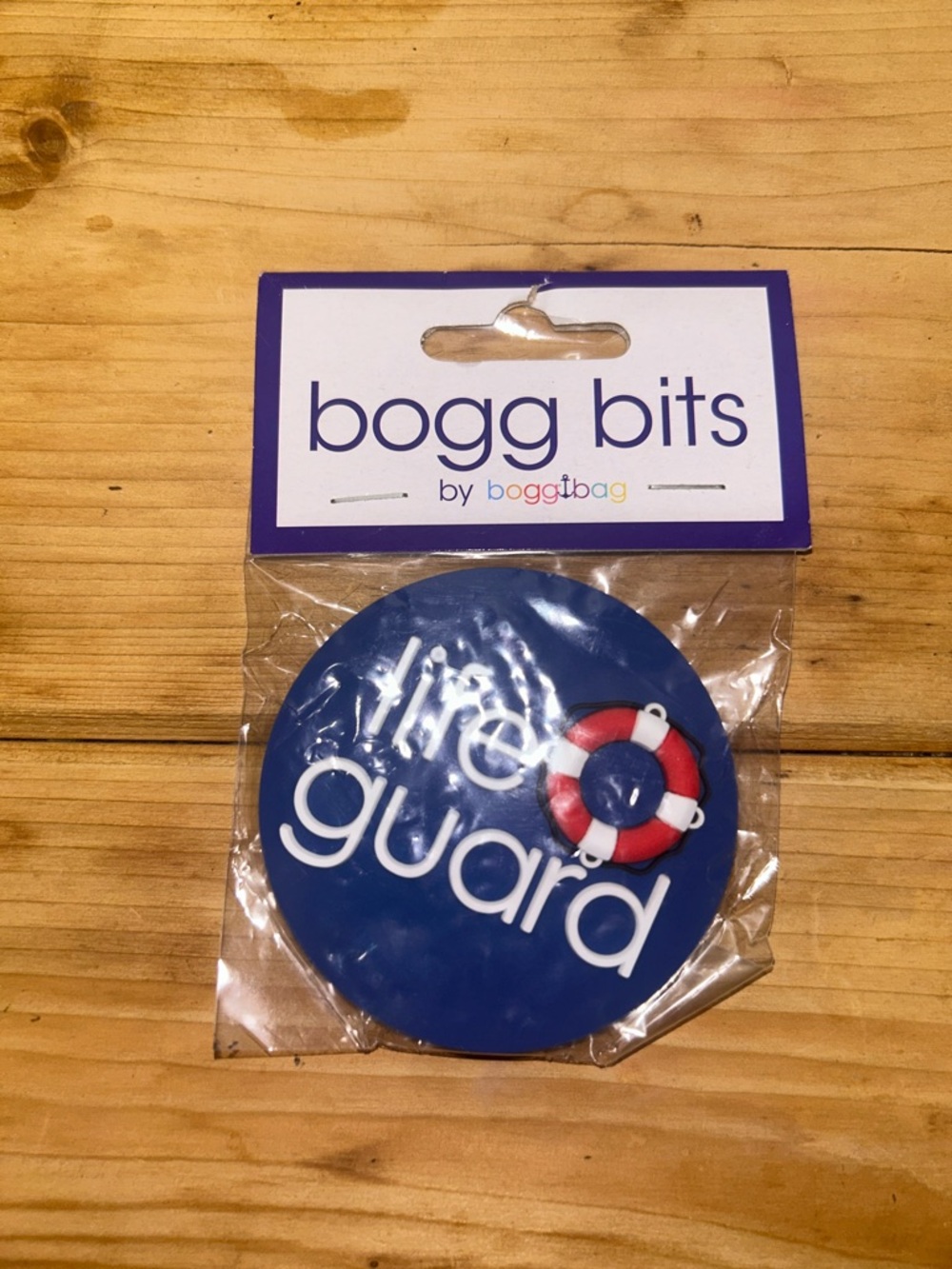 Bogg Bits,life Guard on a Navy Blue Background personalizing Bogg Bags NWT